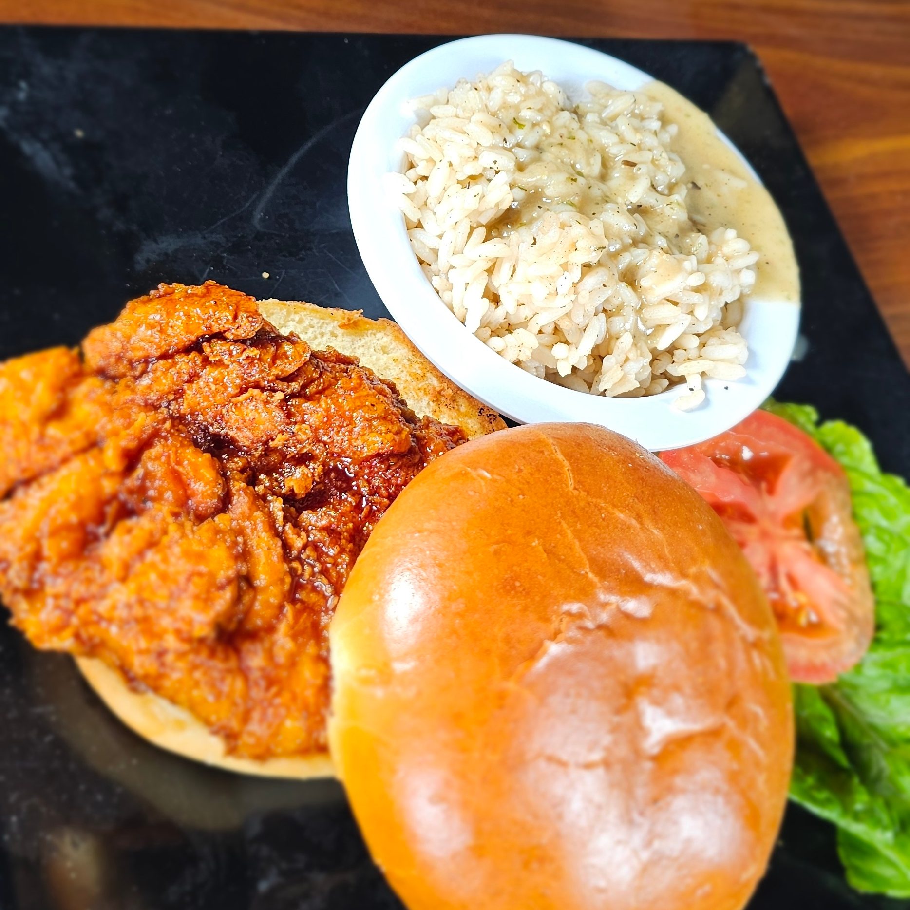 Hot Honey Chicken Sand.