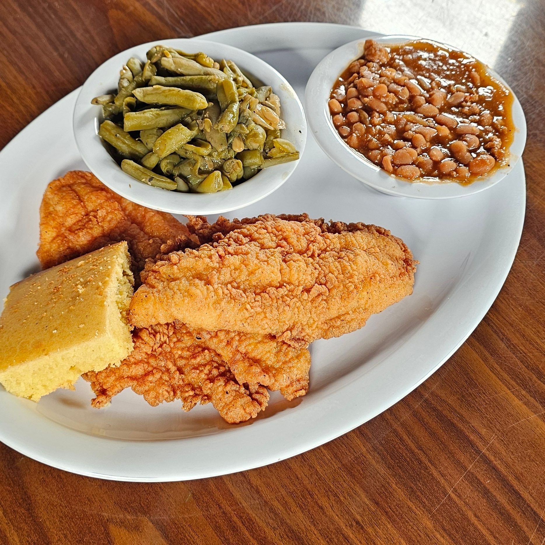 2pc Fish & 2 Sides- Catfish.