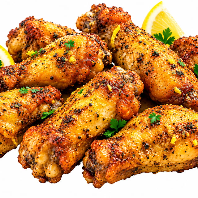 Lemon Pepper Wings 10 each.