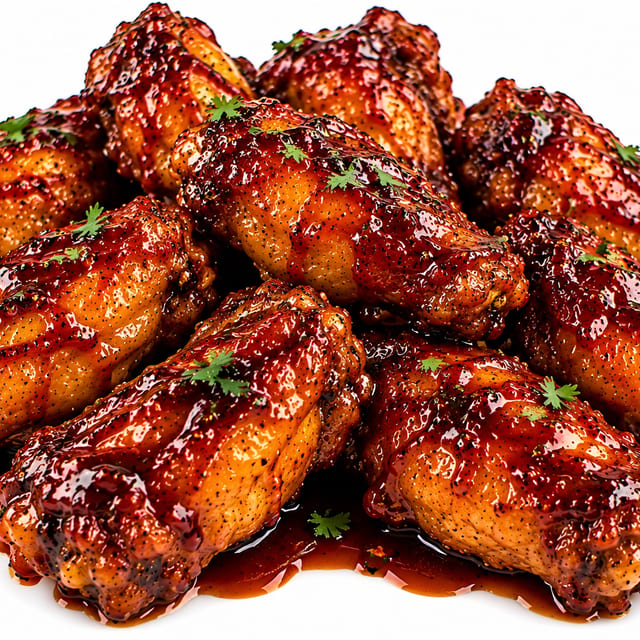Bourbon BBQ 10 Each Party Wings.