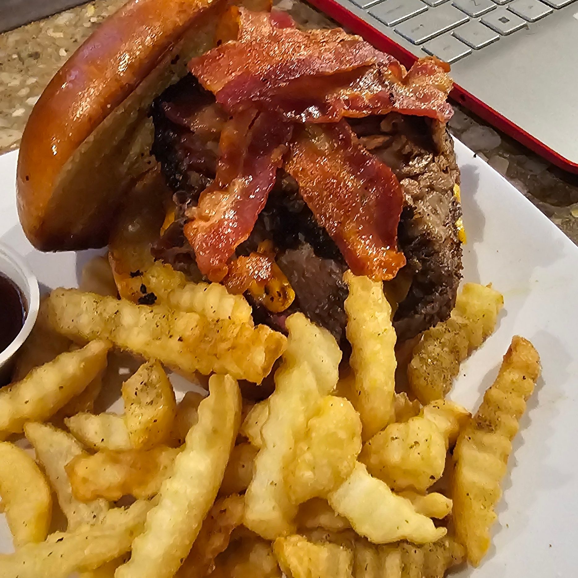 Bacon Cheese Burger.