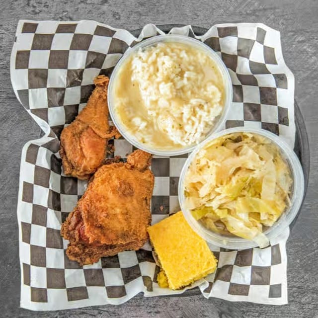 3pc Dark Chicken & 2 Sides.