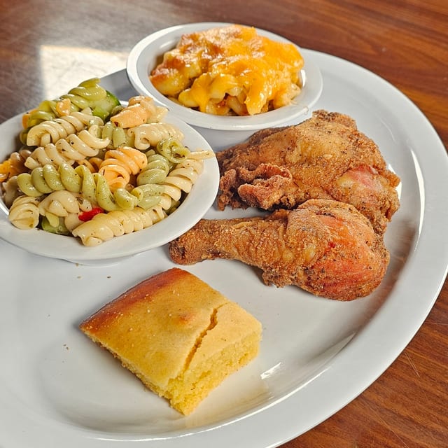 2 Pieces Dark Chicken & 2 Sides.